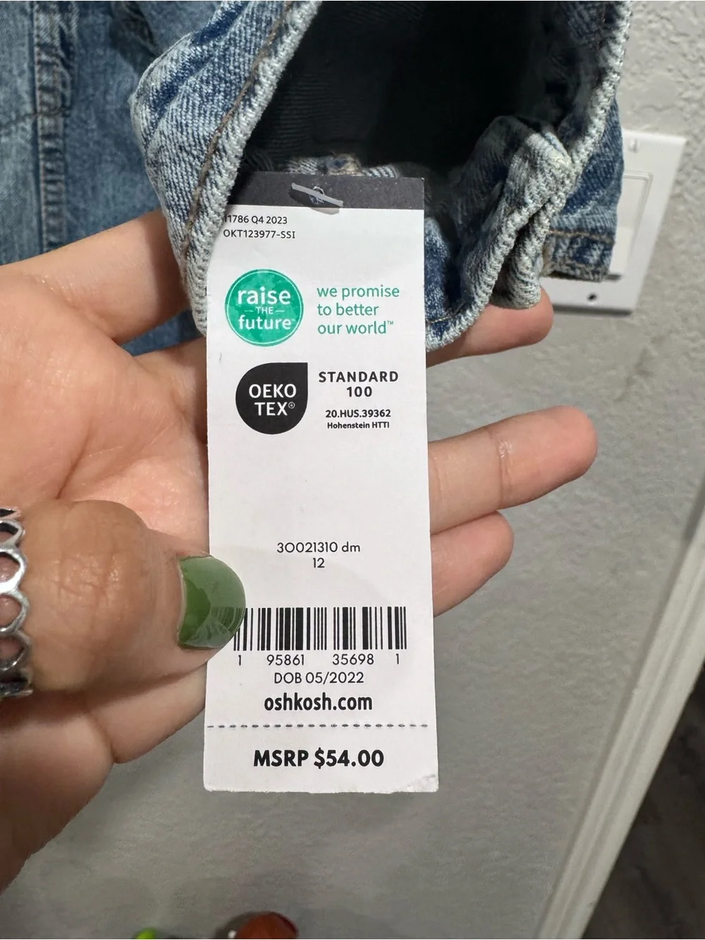 OshKosh B'gosh Classic Light Wash Denim Jacket